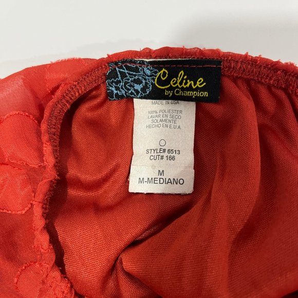 Celine by Champion Sleeveless Top Womens Size M Red 100% Polyester - Picture 7 of 7